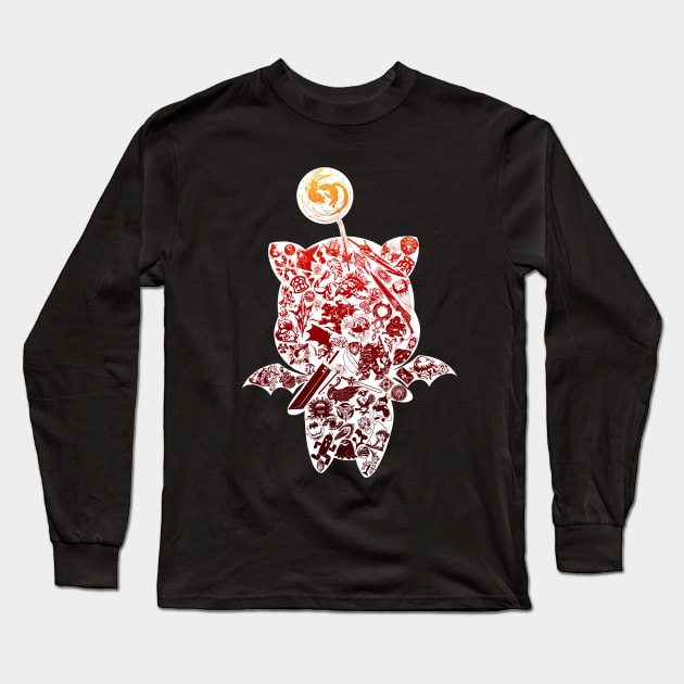 Moogleverse (red) Long Sleeve T-Shirt by Sevie